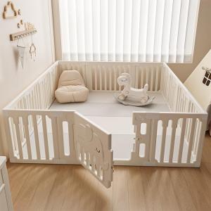 Baby Protective Game Fence Floor Baby Crawling Mat Protective Grating Indoor Small Apartment Living Room Paradise Toys