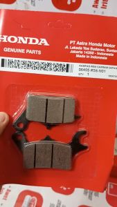 Kanvas rem depan cakram padset brake Sonic 150R K56 (2015-Sekarang) Supra GTR K56F (2016-2019) Supra GTR K56W (2019-Sekarang) original honda 06455K56N01