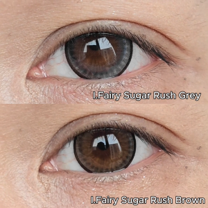( Power 0-850) 20MM i.Fairy Sugar Rush Grey Brown KOREAN COLOR CONTACT LENS ifairy 99lensmart ifairy lens