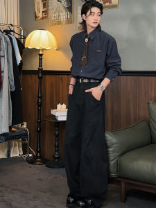 Quần Ống Rộng Thời Trang Nam Phong Cách Mỹ Thường Ngày Cao Cấp Thiết Kế Quần Dài Thường Ngày Mùa Thu Đông Quần Ống Đứng