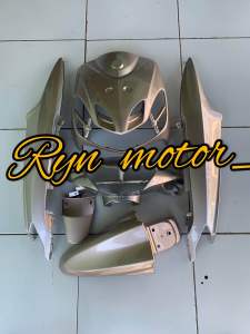 cover body full halus yamaha mio smile silver lembayung gold custom