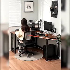 [ในสต็อก]🔥โต๊ะคอม ยาว 120/140CM โต๊ะมุมรูปตัว L กระดานที่หนาขึ้น ติดตั้งง่าย มั่นคง โต๊ะเรียน