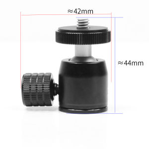 Mini Ball Head 1/4 Screw Mount 360 Swivel for Canon Nikon Sony Camcorder DV LED Light Bracket DSLR Camera Tripod Ballhead Stand