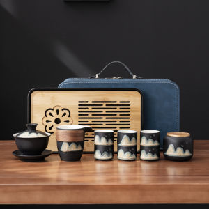 Portable Travel Tea Set With Tea Tray