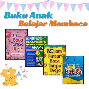 Buku Anak Belajar Baca Tulis 60 Jam - Abacaga - Dasar Jarimatika - 30 Menit Baca Tanpa Di Eja / K P