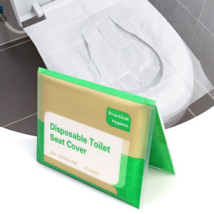 【Free Shipping】10Pcs Portable Disposable Toilet Seat Covers Type Travel Camping Hotel Bathroom Accessories Waterproof Soluble Water Paper