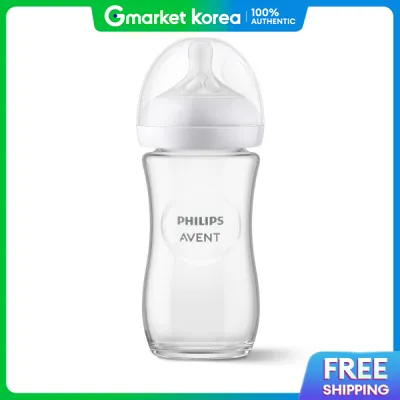 Philips Avent Baby Comfort Glass Baby Bottle 240ml 1P (1m+ Nipple Included) Scy933/01