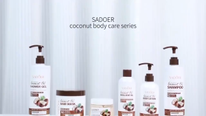 PEPO - SADOER Nourishing Body Shower Gel with Coconut Oil - Deep Moisturizing Gently Cleanse Smooth Skin (500ML/1L)