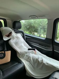 Womens Ice Silk Full-Body Long-Sleeve Sun Protection Clothing Summer Lightweight Breathable Slim-Fit UV Protection Coat