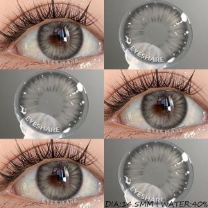 EyeShare | EYESHARE 1 Pair Natural Colored Pupils Blue Contacts Lenses for Eye Brown Lenses Green Lenses Beauty Fashion Gray Pupils Lens