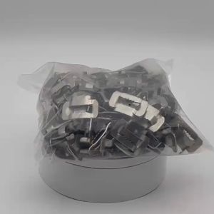 100PCS/SET 304 Stainless Steel Strap Buckle 12.7MM Steel Strapping Banding Buckle Cable Clamp