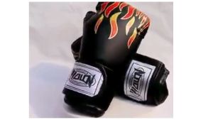 Kids Boxing Glove MMA Punching Gloves Muay Thai Adult Venum Kick Fighting Kid Kickboxing Training Kids 6oz Black Leather