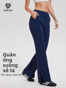 COSLEAF | Quần Dài Thể Thao Cao Waist Butt Lifting Hút Mồ Hôi Co Dãn