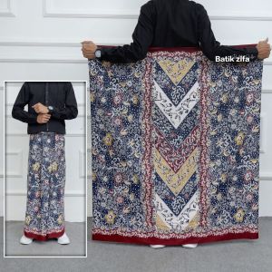 SARUNG / SARUNG BATIK PRIA DEWASA / PALAIKAT WADIMOR / SARWON NAVY / GERBANG ACEH / JORDAN / KATUN / Sarung Pria terbaru