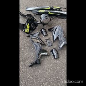 COVERSET ORIGINAL HLY YAMAHA 125 125Z 125ZR HITAM BLACK 46 SIGN ROSSI STICKER SIAP TAMPAL PERCUMA EMBLEM HONG LEONG