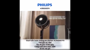 HÀNG NHẬP KHẨU - Quạt tuần hoàn kiêm lọc không khí Serial 4000 động cơ biến tần cao cấp. Thương hiệu Hà Lan nổi tiếng Philips - ACR4242CFD