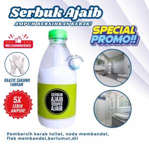 SERBUK AJAIB PEMBERSIH KERAK TOILET WASTAFEL KERAMIK WAJAN DAN SEMUA JENIS KERAK. (250 Gram)