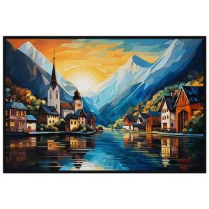 Tranh phong cảnh Châu Âu. Tranh treo tường tranh dán tường Canvas. CGI-199