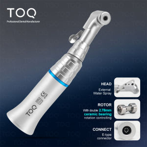 Dental Contra Angle Low Speed Handpiece Key-Type Latch Chuck Low Rotation 22000-27000 RPM Dentistry Tool