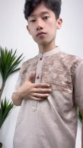 BAJU KOKO LENGAN PENDEK MUSLIM PRIA SAKU SAMPING SHIRT KASUAL