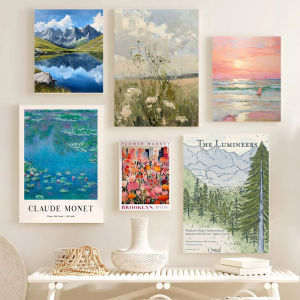 1 PC Simple Landscape Wall Artภูมิทัศน์สีเขียวหน้าต่างธรรมชาติโมเดิร์นผ้าใบพิมพ์โปสเตอร์บ้านห้องนอน Living Room Decor