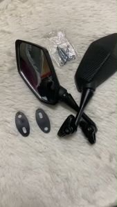 กระจกส่องหลัง แต่งทรง NINJA ใช้ได้กับ CBR -150250300500 R15เก่า (ชิวเดิม) /gpx demon 150gr กระจกทรงนินจา กระจกมองข้าง (0037)