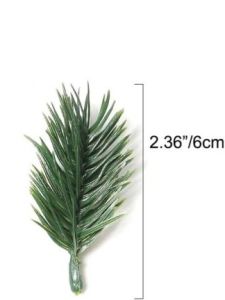 50/100Pcs Artificial Plants Pine Needles Scrapbooking Halloween Christmas Tree Home Room Festival Decora Diy Gifts Box Garland