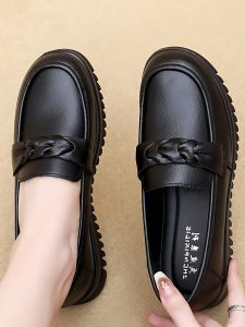 JIFANPAUL | Comfortable Waterproof Anti-Slip Womens Black Leather Shoes