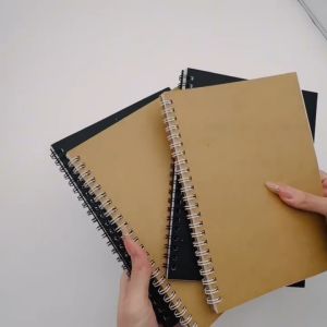 60Sheets A5 Composition Spiral Notebook Planner Double Metal Ring Notepad Personalized School Office Stationery Supplies Giveaways for Kids