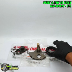 Paket 3 item 5tl as selah mio sporty + per selah + gigi pinion mio smile / soul / fino karbu / nouvo