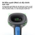 Máy Quét Mã Vạch 1D/2D Cầm Tay Máy Quét Mã QR Có Dây USB/Không Dây 2.4G WIFI Bluetooth CMOS Hình Ảnh Máy Quét Giải Mã Tốc Độ Cao. 