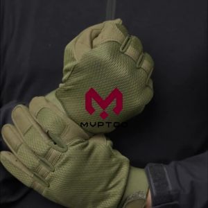 Camo Tactical Gloves Anti-skid Bicycle Airsoft Motorcycle Shooting Hunting Paintball Work Bike Gear Non-slip Full Finger Men