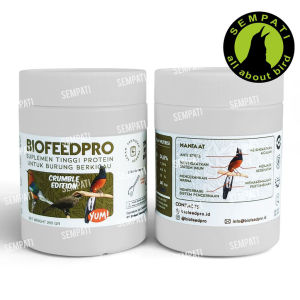 Biofeedpro Suplemen Tinggi Protein Burung Kicau: Bio Feed Biofeed Pro Crumble 250 Gram