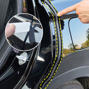 SEAMETAL Car Door Rubber Seal Strip C-Pillar Door Gap Filler Flexible Weather Strip Sound Insulation Waterproof Sealing Strip
