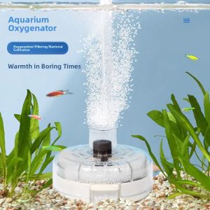 MONLEYTA | Ultra Quiet Oxygen Pump Aquarium Water Filter Integrated Water Sprite Small Size Oxygenator Pure Water Circulation System