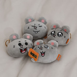 Adorable Rat Doll Meiji And Rat Plush Toys Keychain Gift Bag Pendant Soft Stuffed Toys for All Ages Gender Neutral PP Cotton