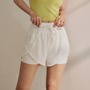 Quần Short Chạy Bộ DCW Dành Cho Nữ Cạp Cao Rộng Rãi Quần Tập Yoga Quần Thể Thao Ba Mảnh Quần Tập Luyện Quần Short