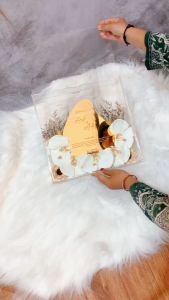 BOUNTAQEU BRUSH MAHAR FULL AKRILYC 3D 30X30 FRESH LILAC | FRAME MAHAR & HANTARAN WEDDING