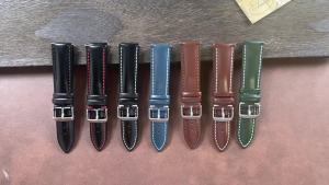 18mm 20mm 22mm 19mm 21mm Oil Shiny Genuine Leather Strap Soft Business Cowhide Watchband Quick Release Bracelet Casual Wristband