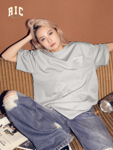RickyisClown | Summer Heavyweight Cool Feel American Grey Tee