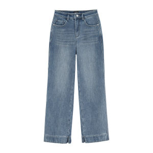 Juicy Couture | Washed Denim Thermal Insulated Straight Leg Jeans