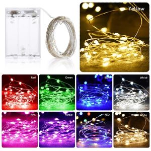 【🔥hot】30M Copper Wire LED Fairy String Lights Battery Powered Garland For Holiday Christmas Lights Wedding Party Decoration