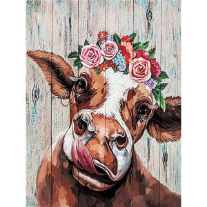 BILIBILI | Oil Painting By Numbers Farm Animal Floral Number Drawing Canvas DIY Pictures By Numbers Home Decor