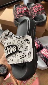 Dép nữ BARBIE quai ngang họa tiết hoạt hình xin xắn phong cách thời trang hàn quốc dễ phối đồ-Dép barbie nữ - richsg