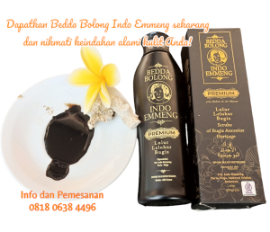 Lulur Alami Premium Tradisi Leluhur Bugis BPOM Resmi Bedda Bolong Indo Emmeng Untuk Kulit Lembut dan Sehat