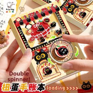 YIMUXINXUAN | Colorful Cute Cat Gashapon Stationery Handmade Diary Notebooks