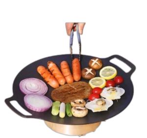 Alat pemanggang / Tempat pemanggang bulat BBQ Piring pemanggang 34cm - 38cm