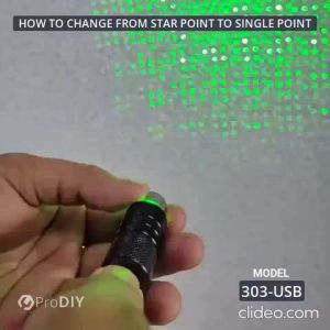 Green Long Range 5mw Presentation Pen High Power With Key USB Rechargeable Battery Compact Size