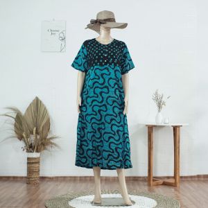 Daster JUMBO Batik Cap Premium - Dress Sekdress Harian Wanita Terbaru 2022