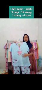 Sumishop Baju Tidur Wanita Dewasa Terbaru 2025 Babydoll CP Kaos Allsize Celana Panjang LD100